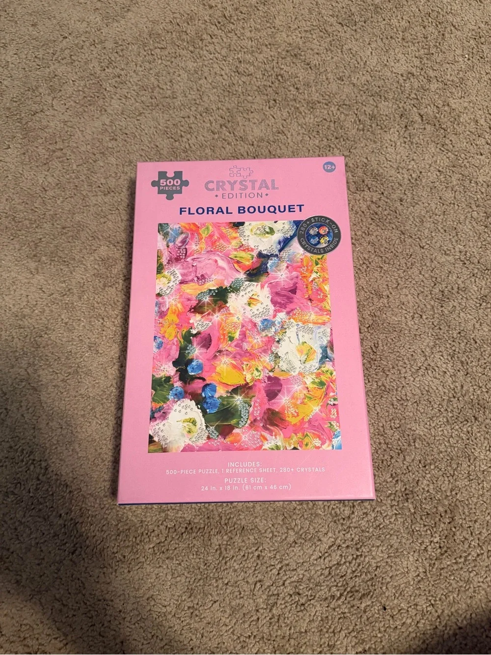 Crystal Edition Floral Bouquet 500-Piece Puzzle